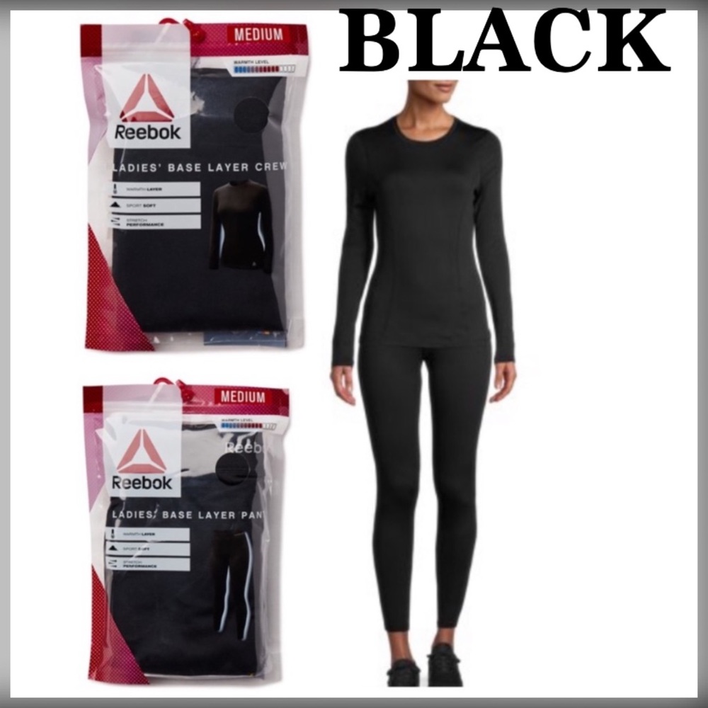 💜Reebok Ladies’ Base Layer2Piece Set top & bottom